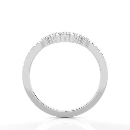 Prong Set Diamond Half Eternity Ring