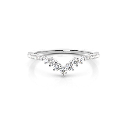 Prong Set Diamond Half Eternity Ring