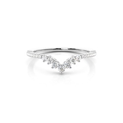 Prong Set Diamond Half Eternity Ring