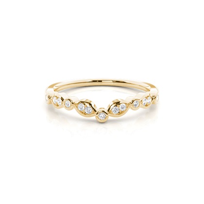 Yellow Gold Women's Contemporary Wedding Rings