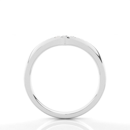 Micro Prong Set Diamond Halter Ewigkeit Ring