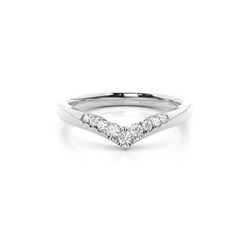 Micro Prong Set Diamond Halter Ewigkeit Ring