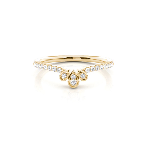Micro Prong Set Diamond Half Eternity Ring