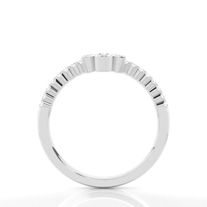 Micro Prong Set Diamond Halter Ewigkeit Ring