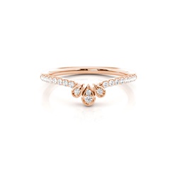 Micro Prong Set Diamond Half Eternity Ring