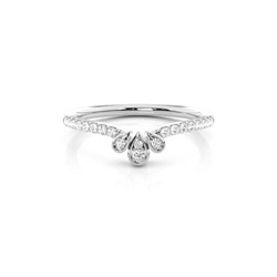 Micro Prong Set Diamond Halter Ewigkeit Ring