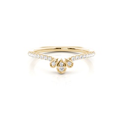 Micro Prong Set Diamond Half Eternity Ring