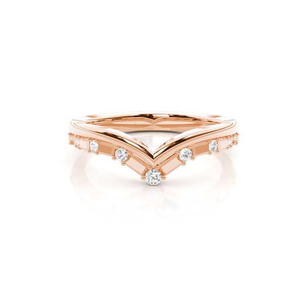 Prong Set Diamond Half Eternity Ring