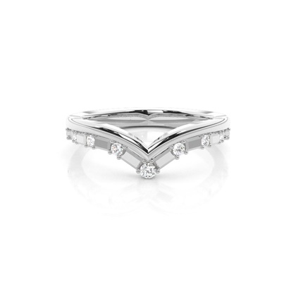 Prong Set Diamond Half Eternity Ring
