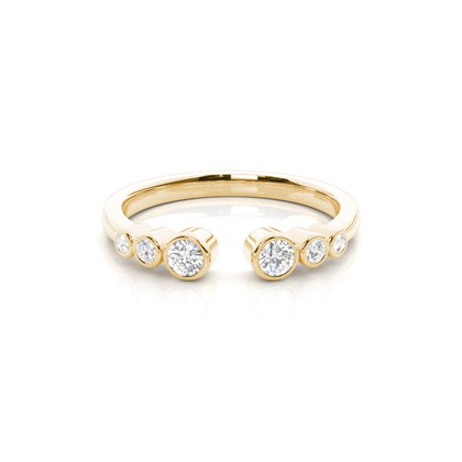 Yellow Gold Women's Contemporary Wedding Rings