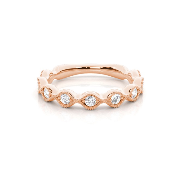 Micro Prong Set Diamond Half Eternity Ring