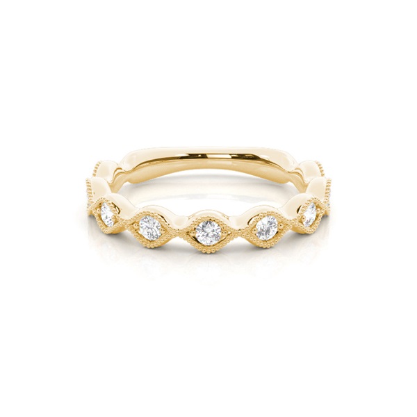 Micro Prong Set Diamond Half Eternity Ring