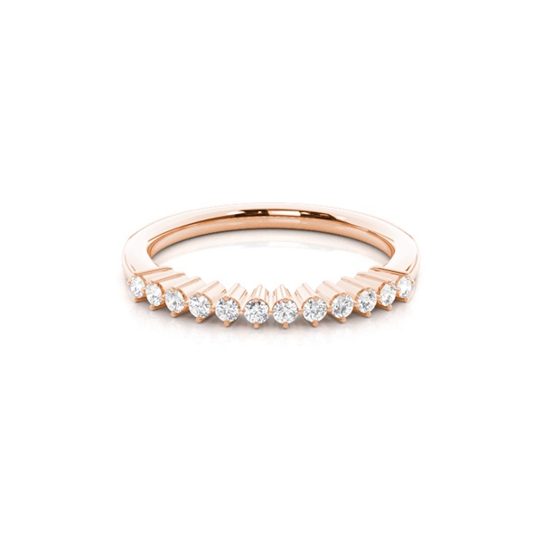 Prong Set Diamond Half Eternity Ring