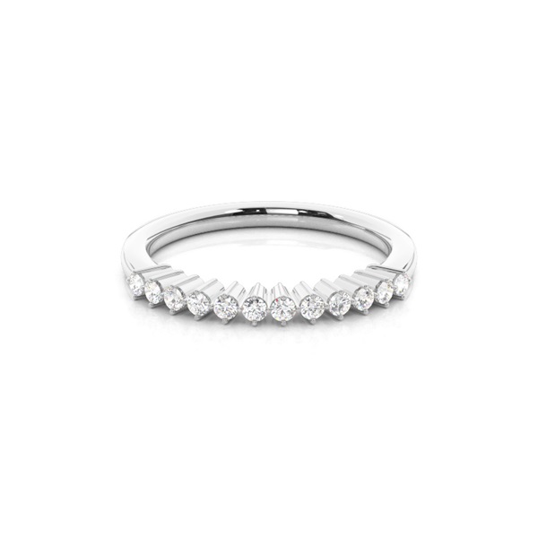 Prong Set Diamond Half Eternity Ring