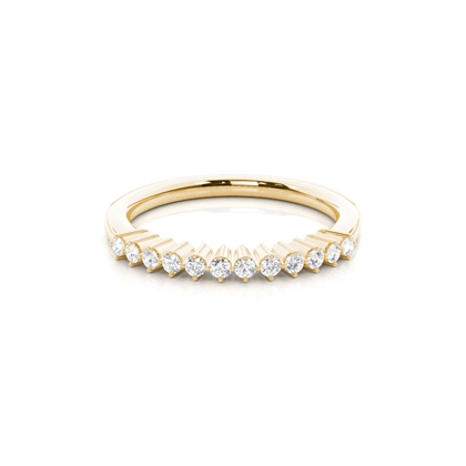 Prong Set Diamond Half Eternity Ring