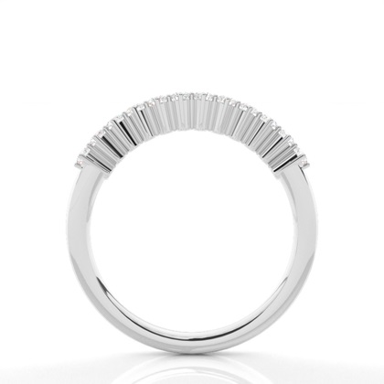 Prong Set Diamond Half Eternity Ring