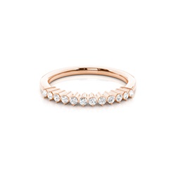 Prong Set Diamant Halb Ewigkeit Ring