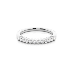 Prong Set Diamant Halb Ewigkeit Ring