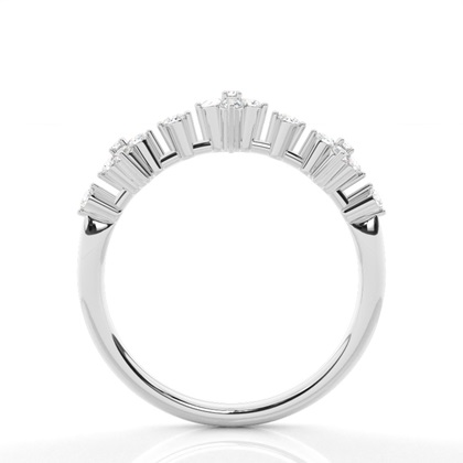 Prong Set Diamond Half Eternity Ring