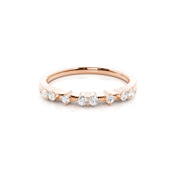 Prong Set Diamond Half Eternity Ring