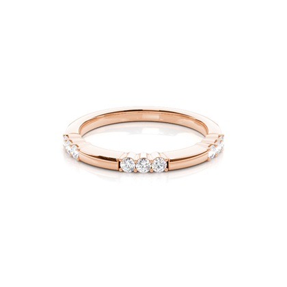 Chaton Zetting Diamanten Halve Eeuwigheidsring