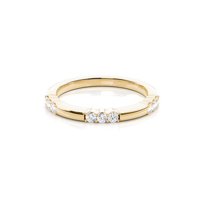 Prong Set Diamond Half Eternity Ring