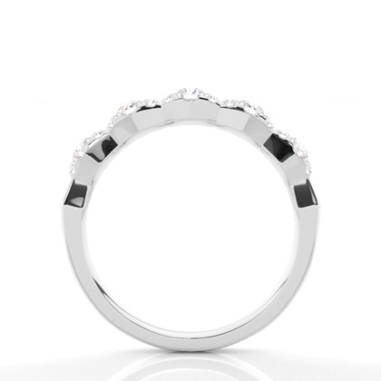 Micro Prong Set Diamond Halter Ewigkeit Ring