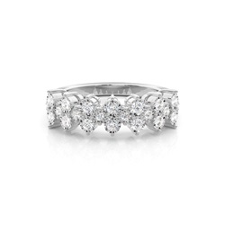 Prong Illusionseinstellung Diamant halter Ewigkeitsring
