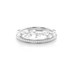 Micro Prong Set Diamond Halter Ewigkeit Ring