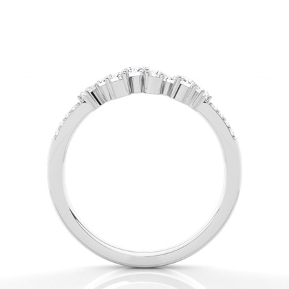 Prong Set Diamant Halb Ewigkeit Ring