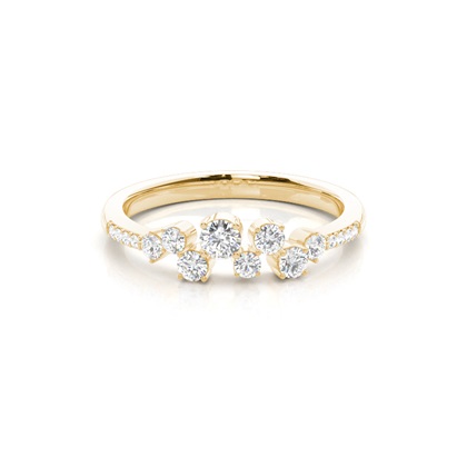 Prong Set Diamond Half Eternity Ring