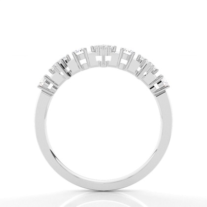 Prong Set Diamant Halb Ewigkeit Ring