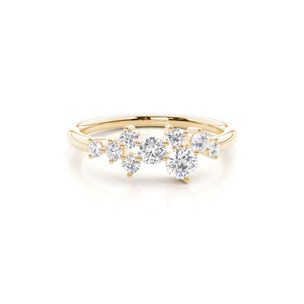 Prong Set Diamond Half Eternity Ring