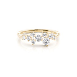 Prong Set Diamond Half Eternity Ring