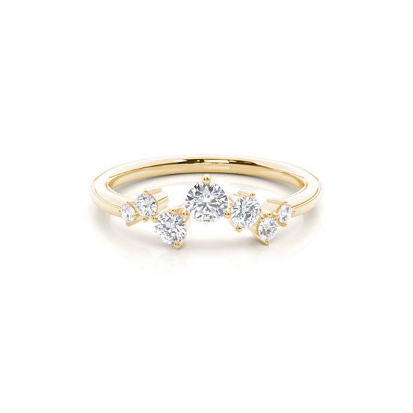 Prong Set Diamond Half Eternity Ring
