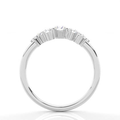 Prong Set Diamant Halb Ewigkeit Ring