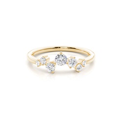 Prong Set Diamond Half Eternity Ring