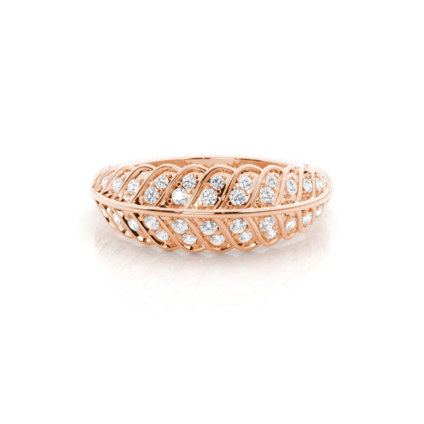 Micro Prong Set Diamond Half Eternity Ring