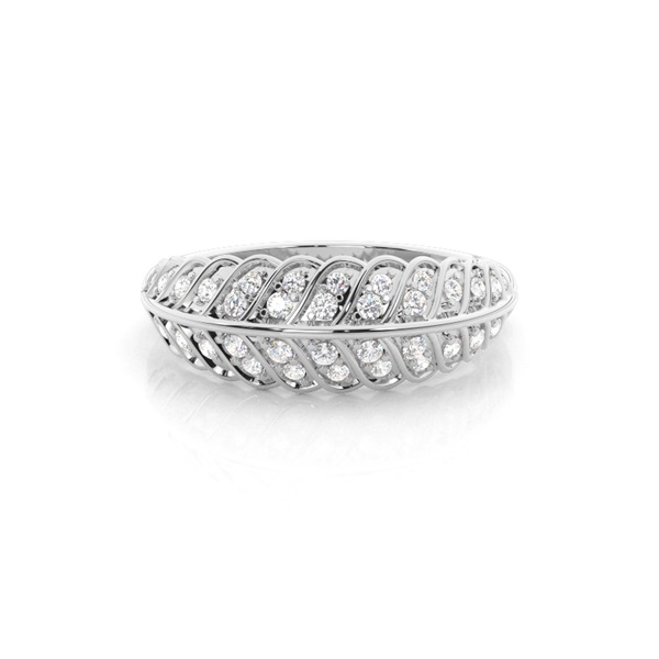 Micro Prong Set Diamond Half Eternity Ring