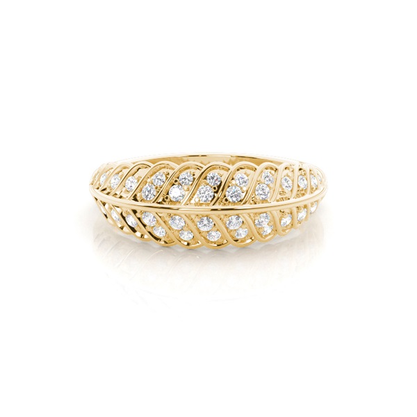 Micro Prong Set Diamond Half Eternity Ring
