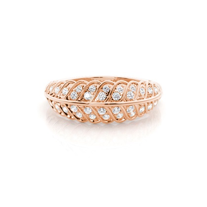 Micro Prong Set Diamond Half Eternity Ring