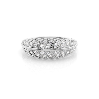 Micro Prong Set Diamond Half Eternity Ring