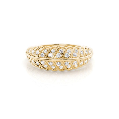 Micro Prong Set Diamond Half Eternity Ring