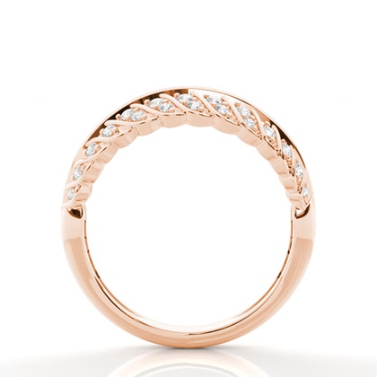 Micro Prong Set Diamond Half Eternity Ring