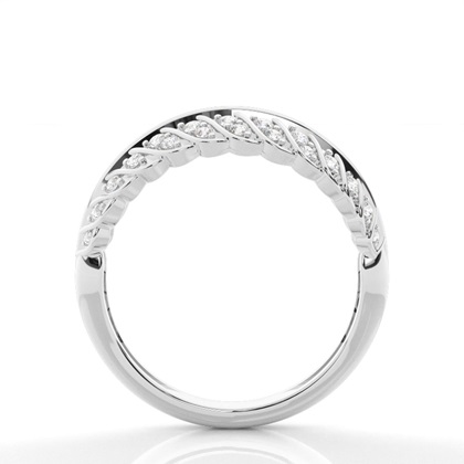 Micro Prong Set Diamond Halter Ewigkeit Ring