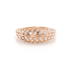Micro Prong Set Diamond Half Eternity Ring