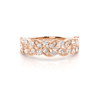 Prong Set Diamond Half Eternity Ring