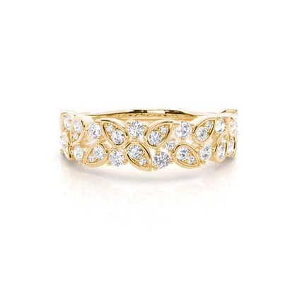 Prong Set Diamond Half Eternity Ring