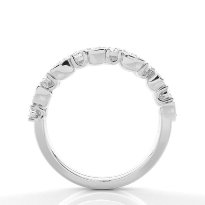 Prong Set Diamant Halb Ewigkeit Ring