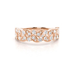 Prong Set Diamond Half Eternity Ring